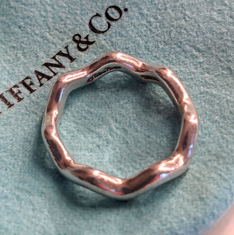 Sterling silver Paloma Picasso T&Co Zig Zag ring